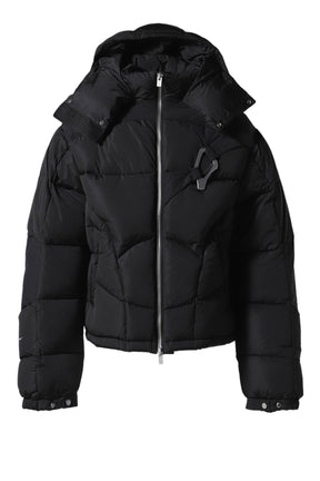 ABSTRACT DOWN PUFFER / BLK