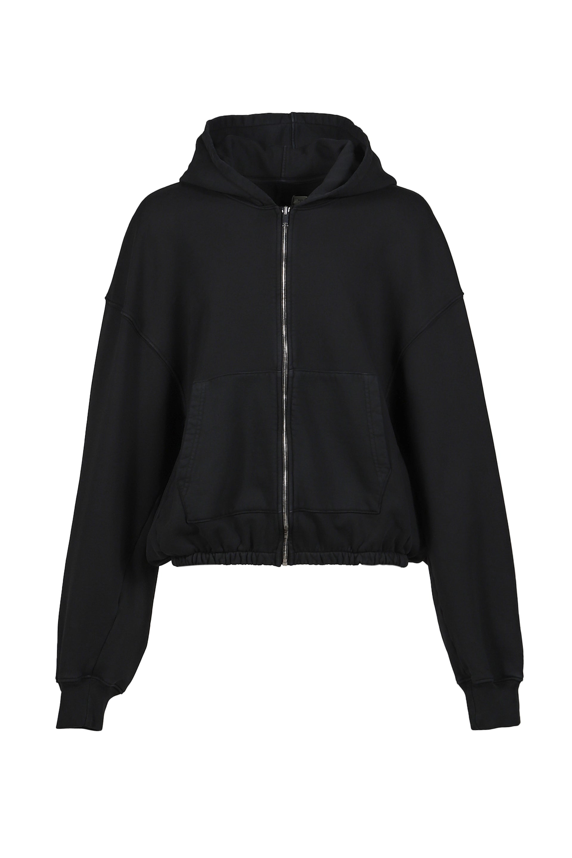 NVL-GARDE SHORT HOODIE ZIP UP W/ELASTIC / BLK