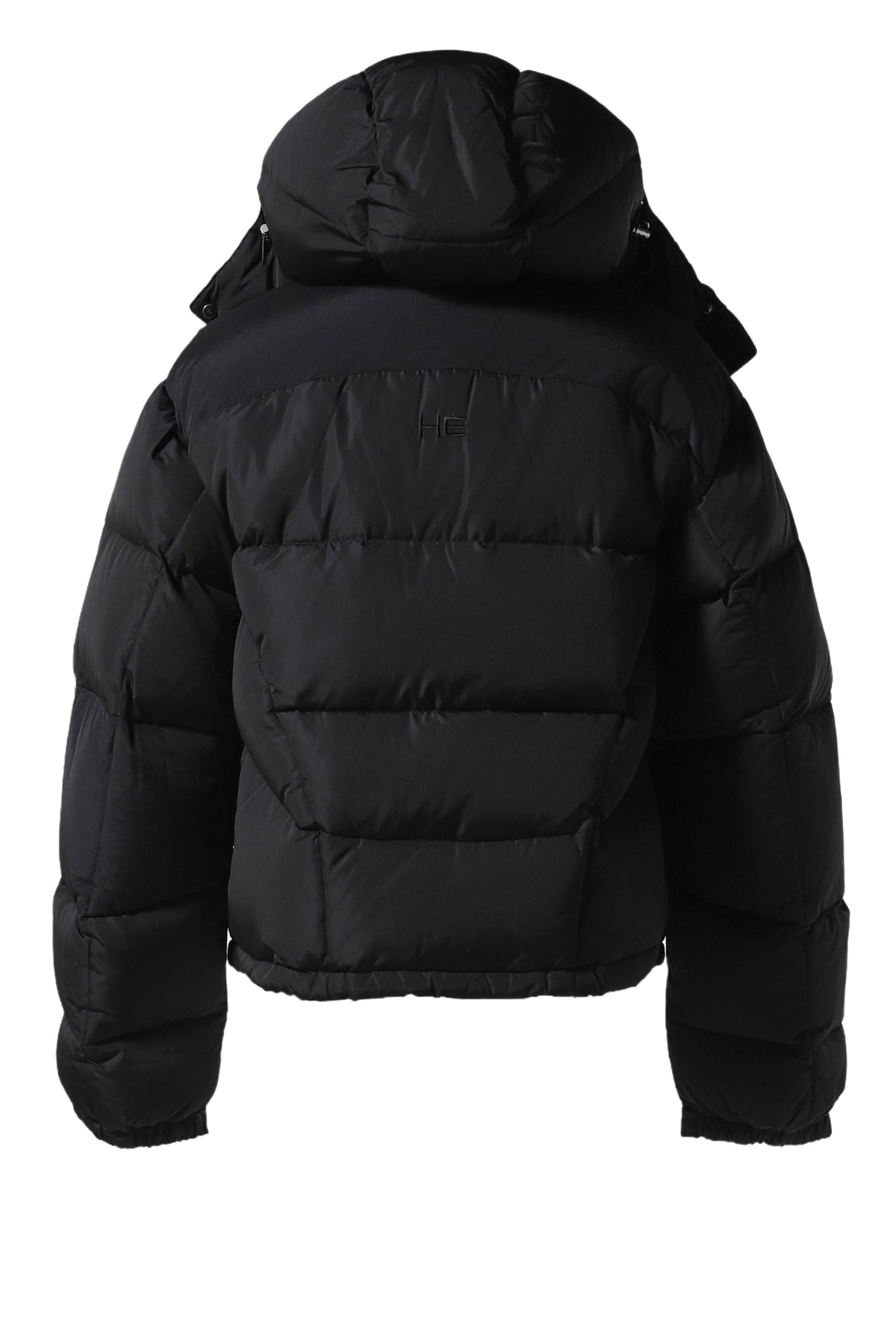 ABSTRACT DOWN PUFFER / BLK