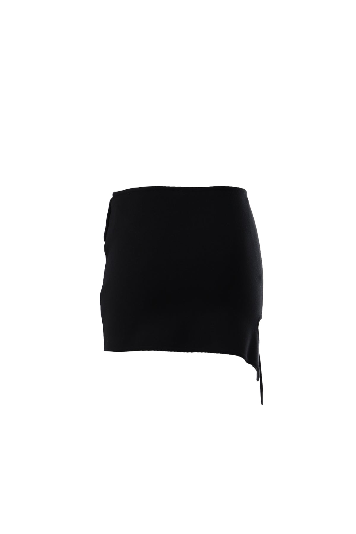 LOOP MILANO KNIT MINI SKIRT / BLK