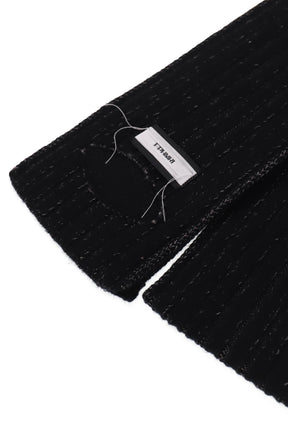 WOOL LONG SCARF / BLK