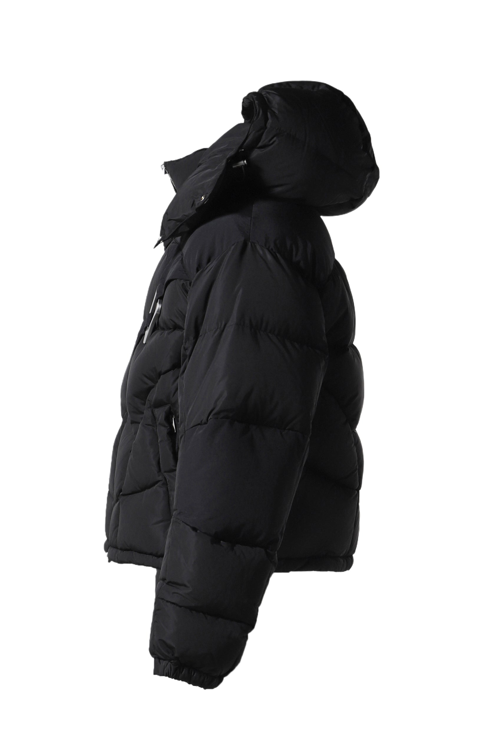 ABSTRACT DOWN PUFFER / BLK