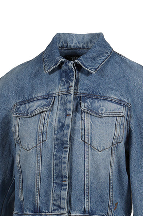 LA VESTE DE-NIMES OVALO / BLU TABAC 