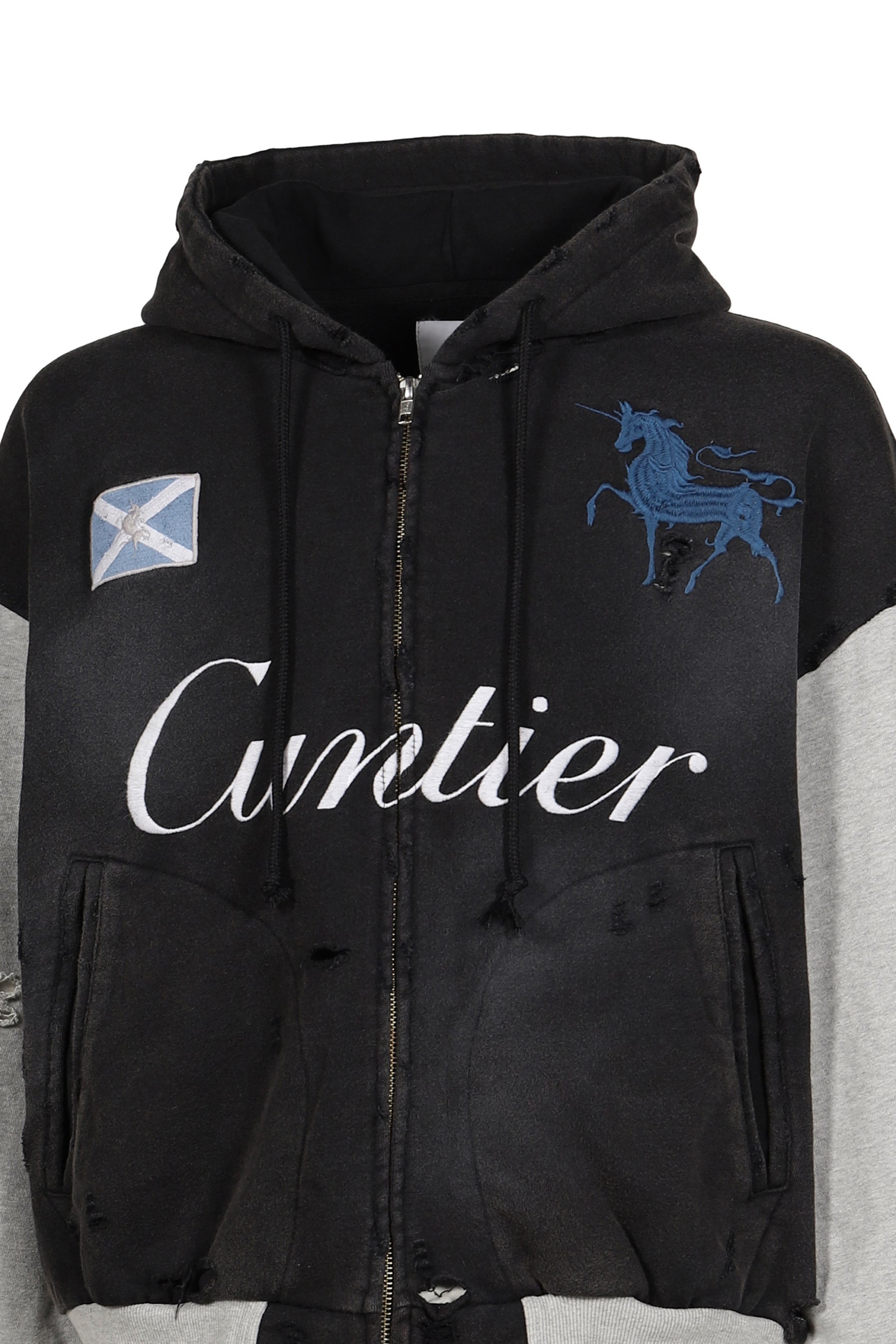 CUNTIER ZIP HOODIE / BLK