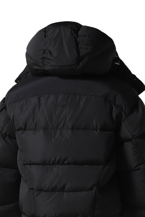 ABSTRACT DOWN PUFFER / BLK