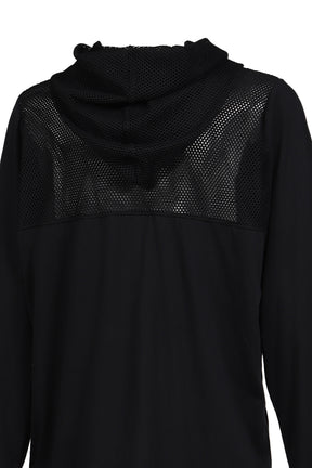 × HALCYON VEIL MESH HOODIE / BLK
