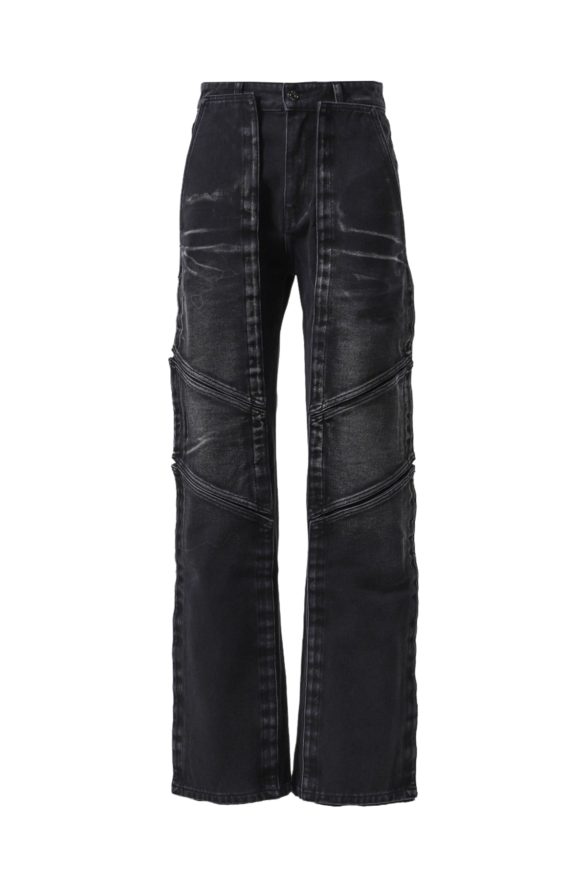 VELCRO MULTI PANEL JEANS / BLK