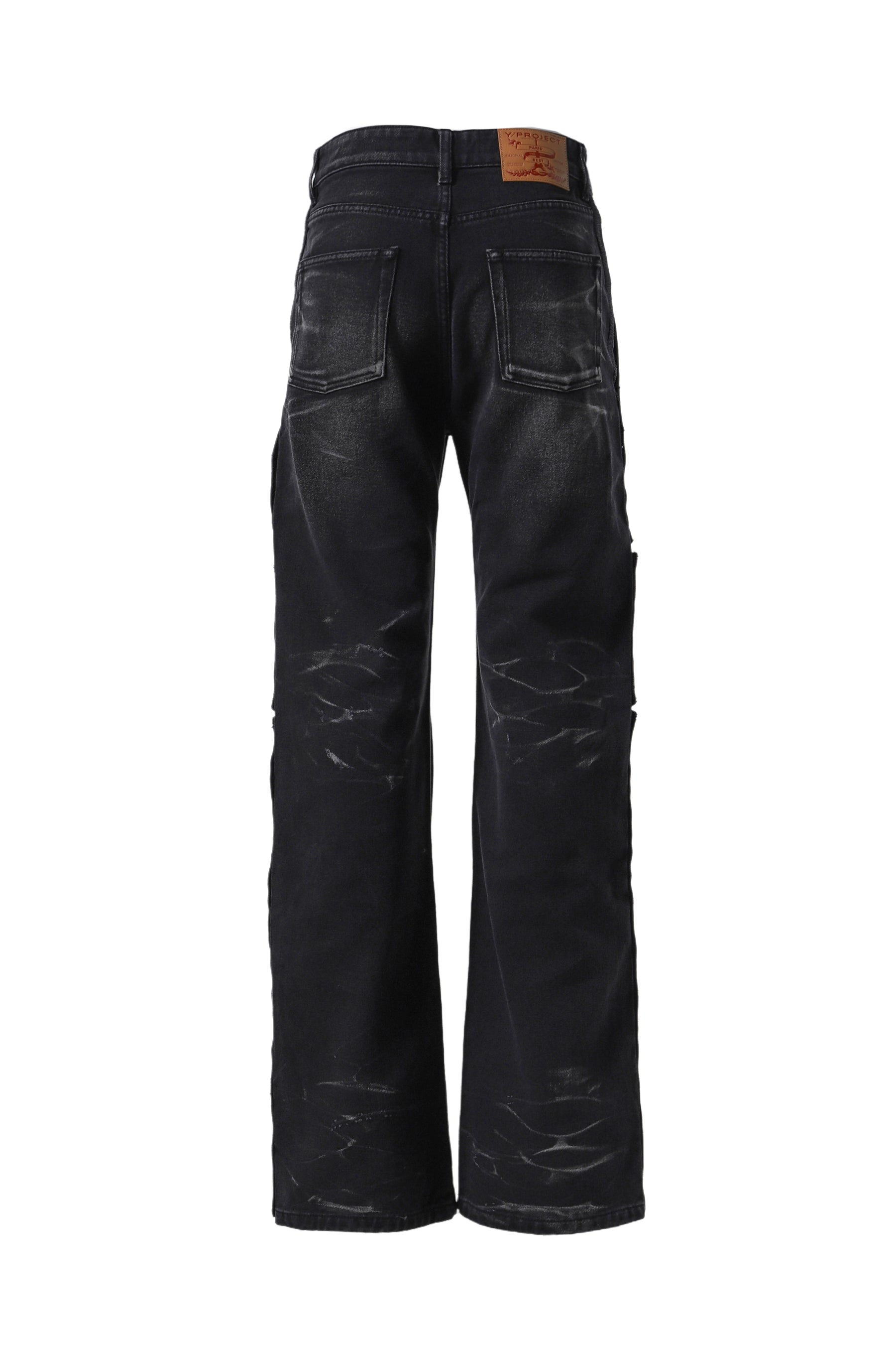 VELCRO MULTI PANEL JEANS / BLK