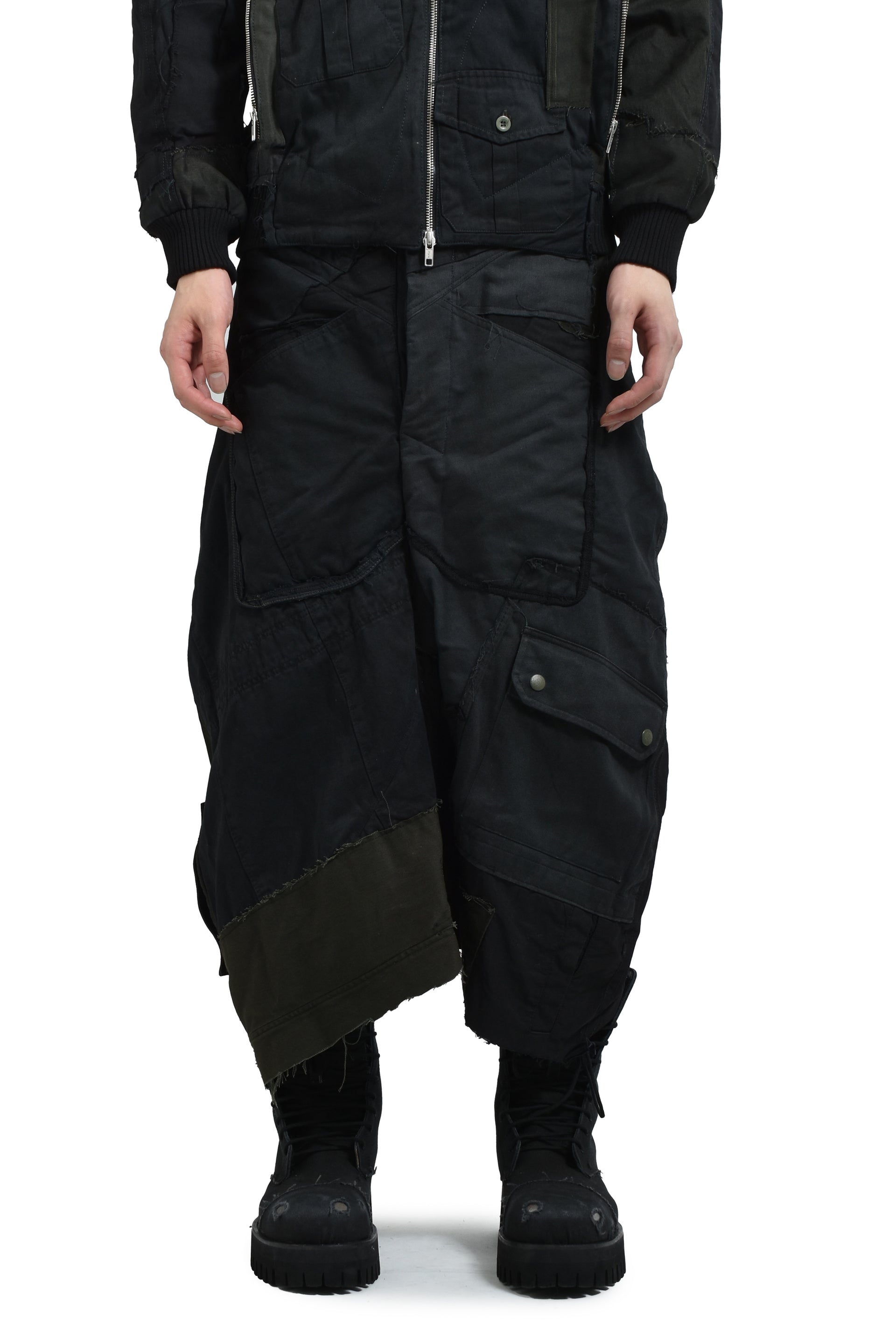 “LAPPATO" SHORTS / BLK DYEING