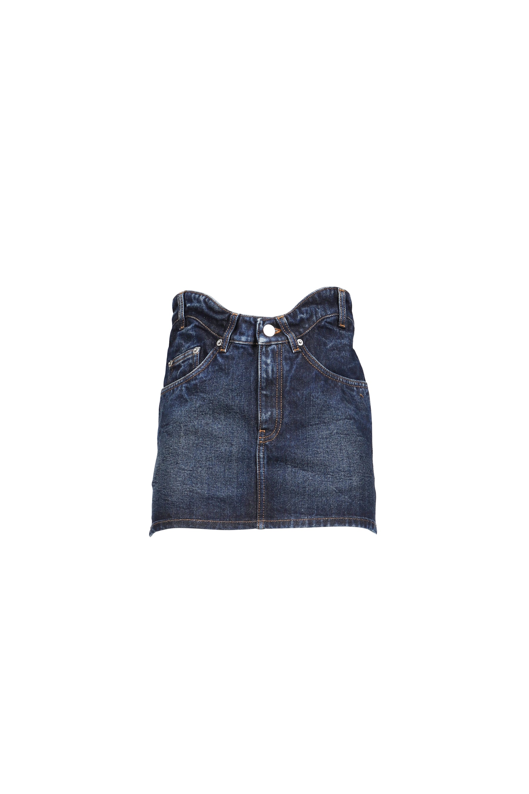 MINI SKIRT WITH CURVY WAISTBAND / IND