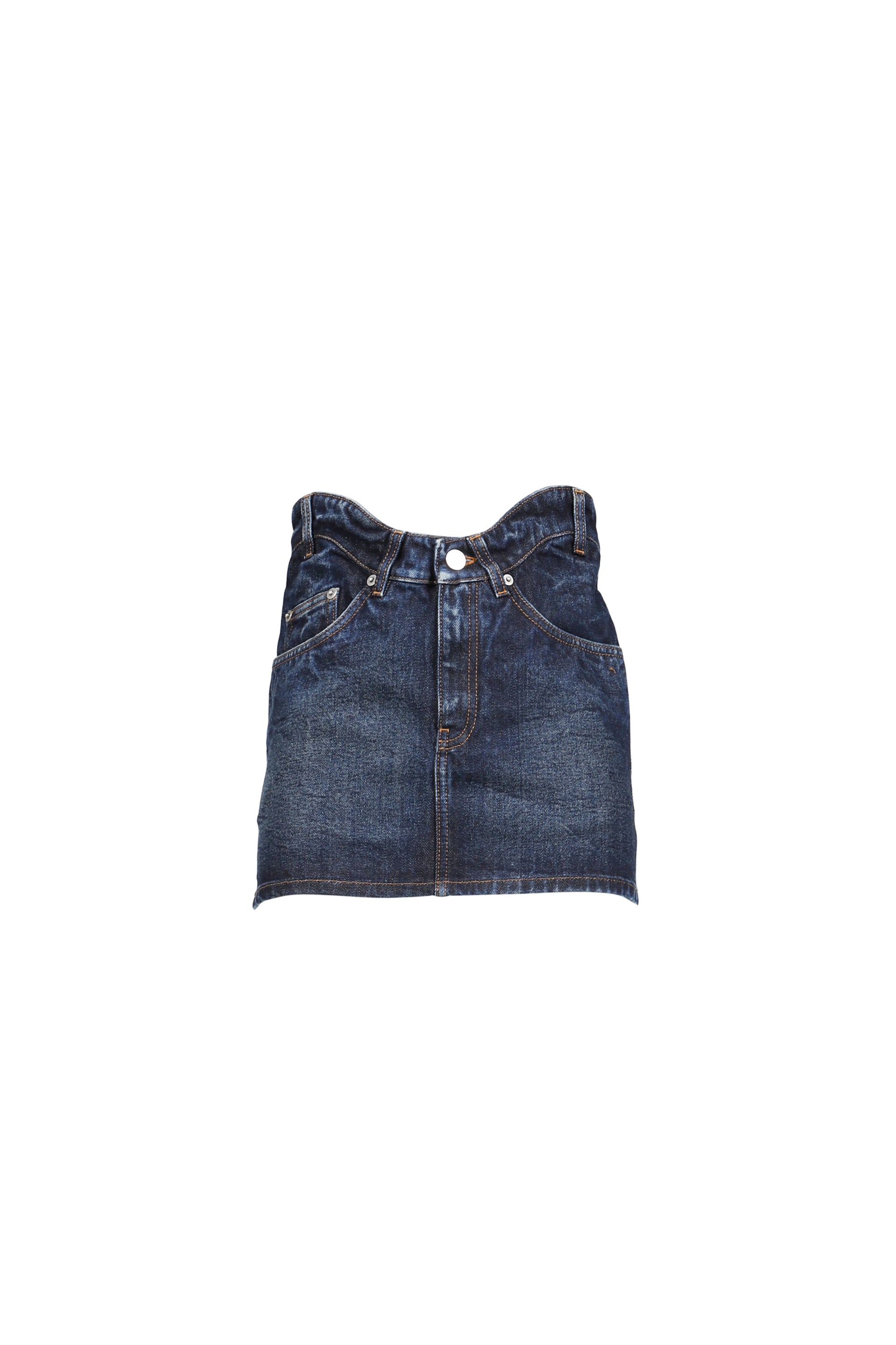 MINI SKIRT WITH CURVY WAISTBAND / IND