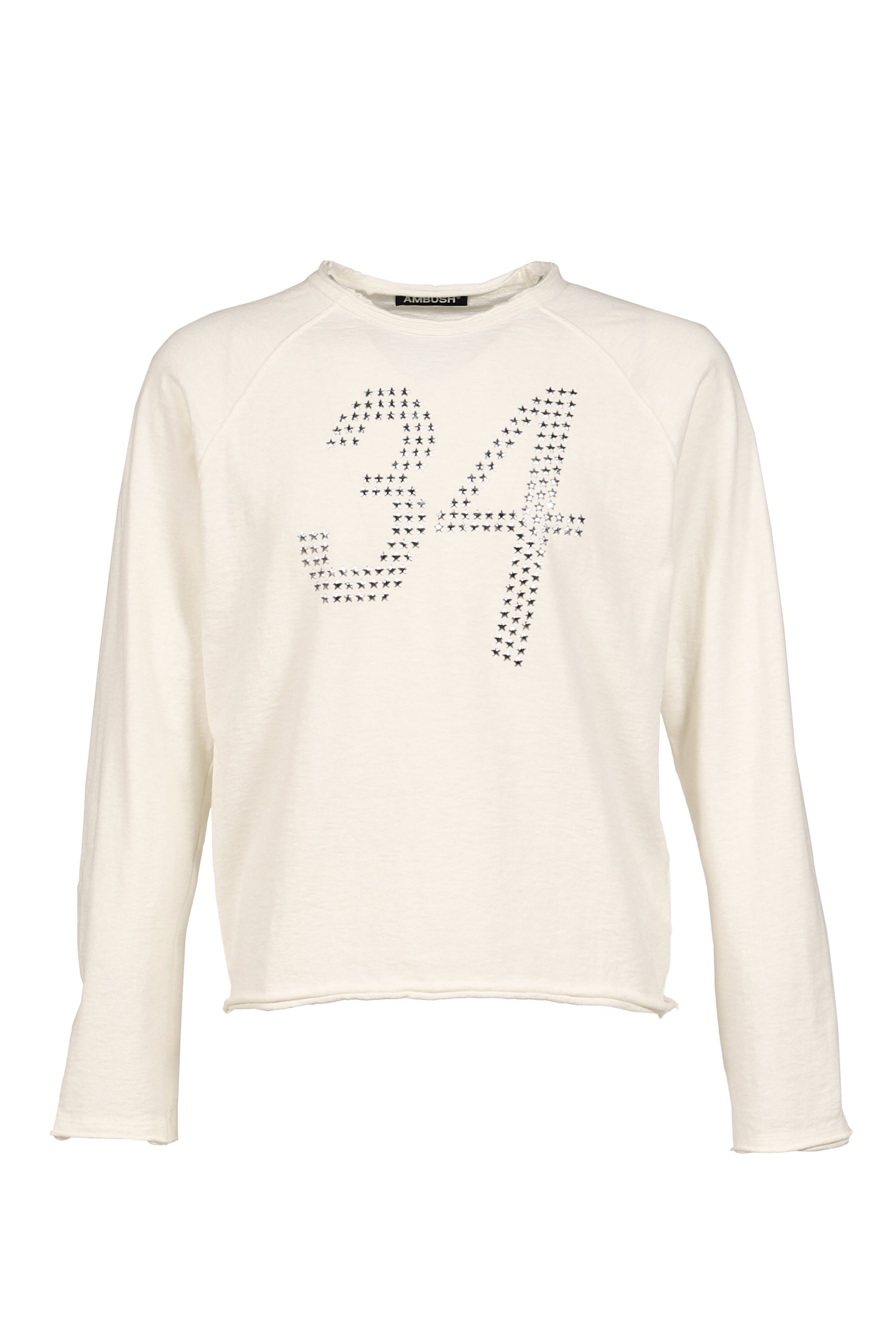 STAR 34 FITTED L/S T-SHIRT / WHT
