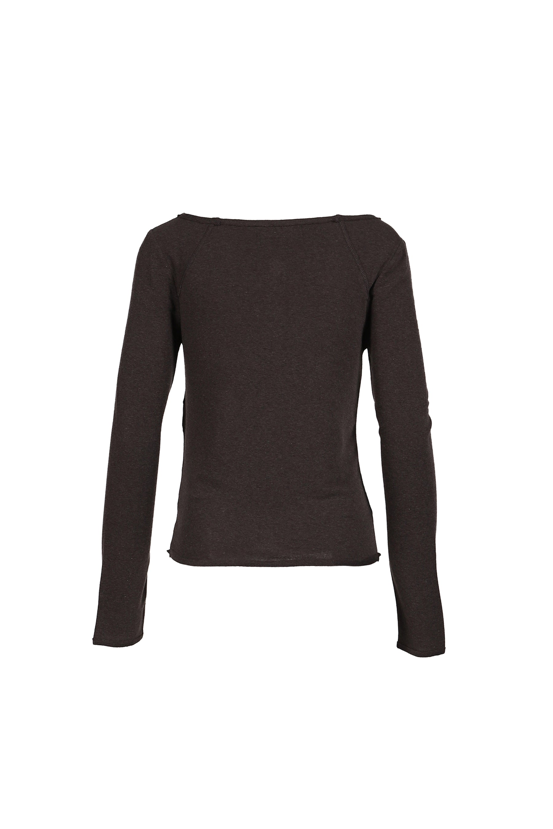 LENNY HENLEY NECK LONG-SLEEVE T-SHIRT / CHA