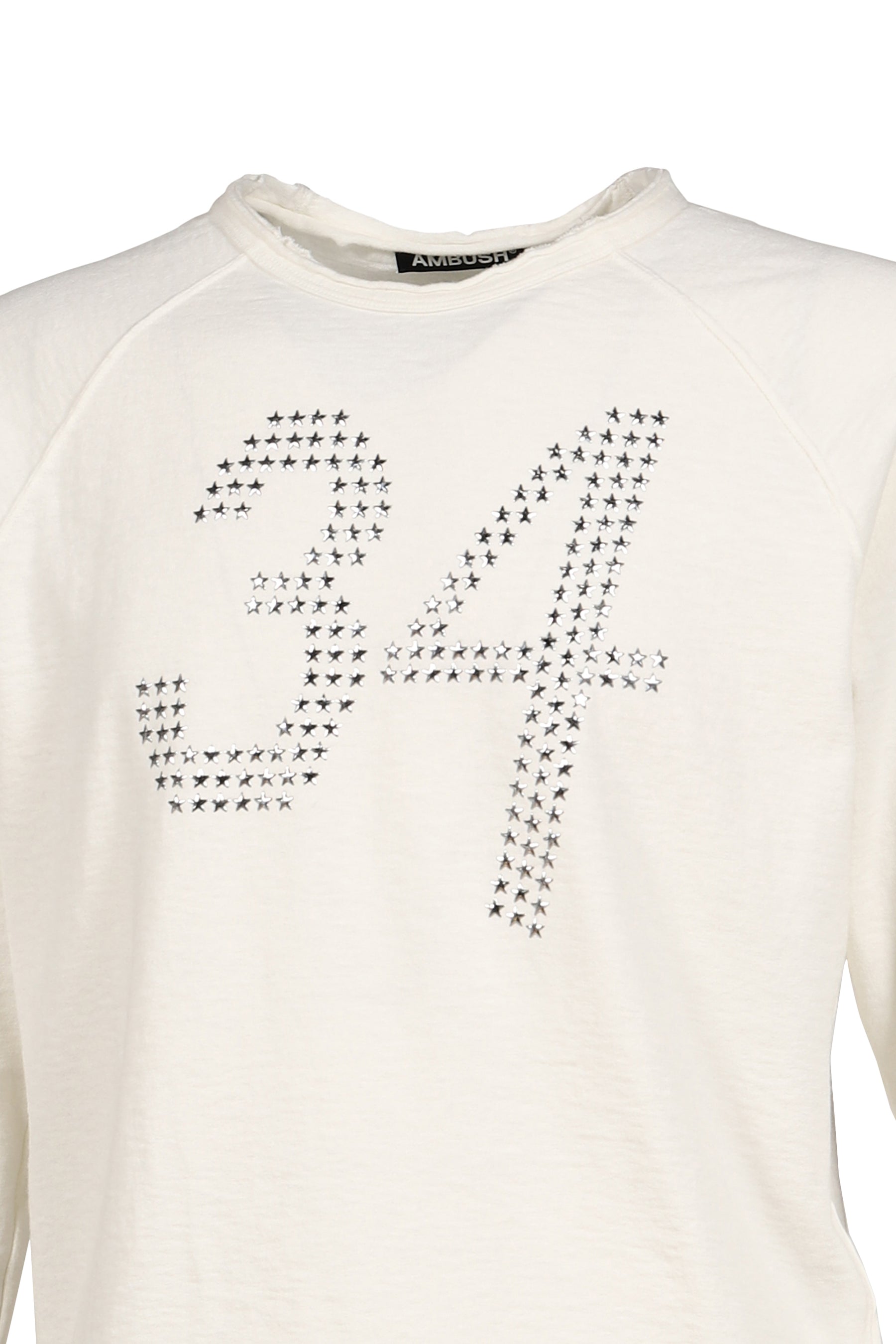 STAR 34 FITTED L/S T-SHIRT / WHT