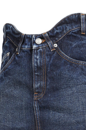 MINI SKIRT WITH CURVY WAISTBAND / IND