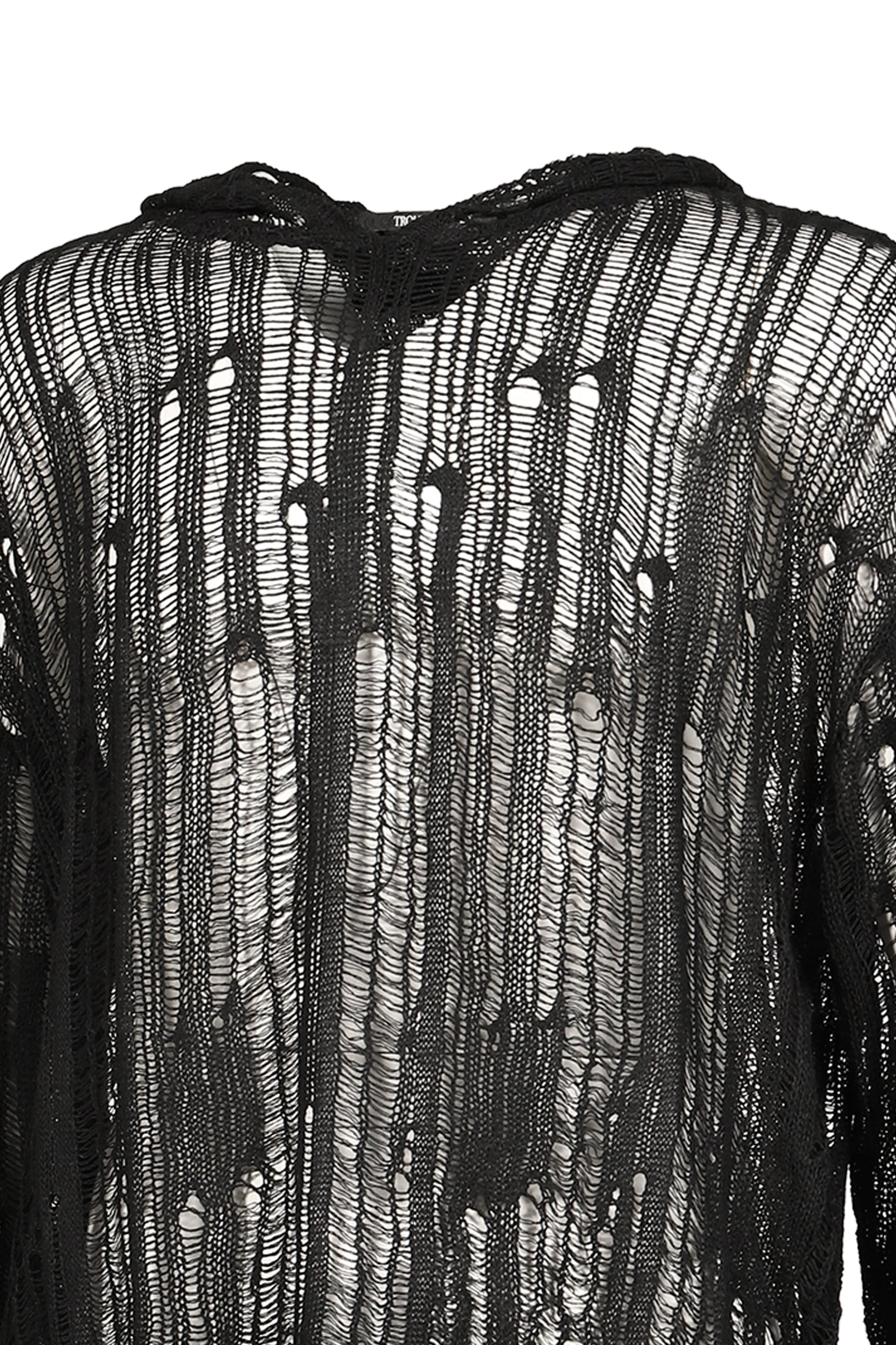 SPIDER KNIT HOODIE / BLK