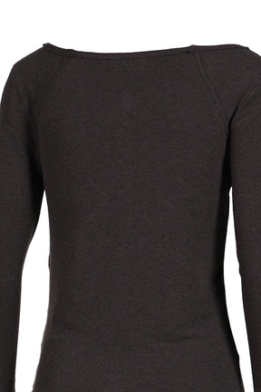 LENNY HENLEY NECK LONG-SLEEVE T-SHIRT / CHA