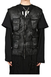 SECURITY KNIT VEST / BLK