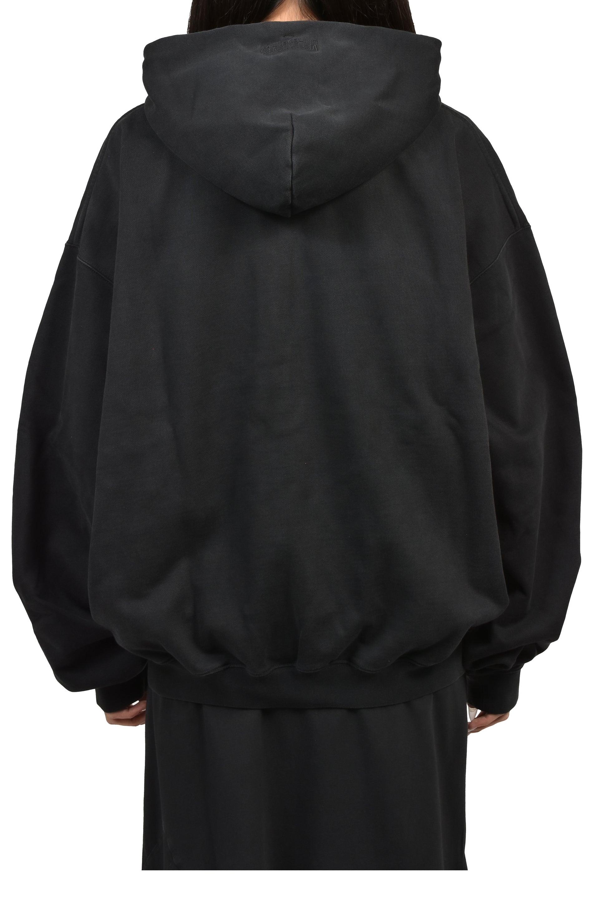 CLASSIC LOGO ZIP-UP HOODIE / BLACK RED