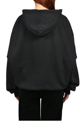 CLASSIC LOGO ZIP-UP HOODIE / BLK RED
