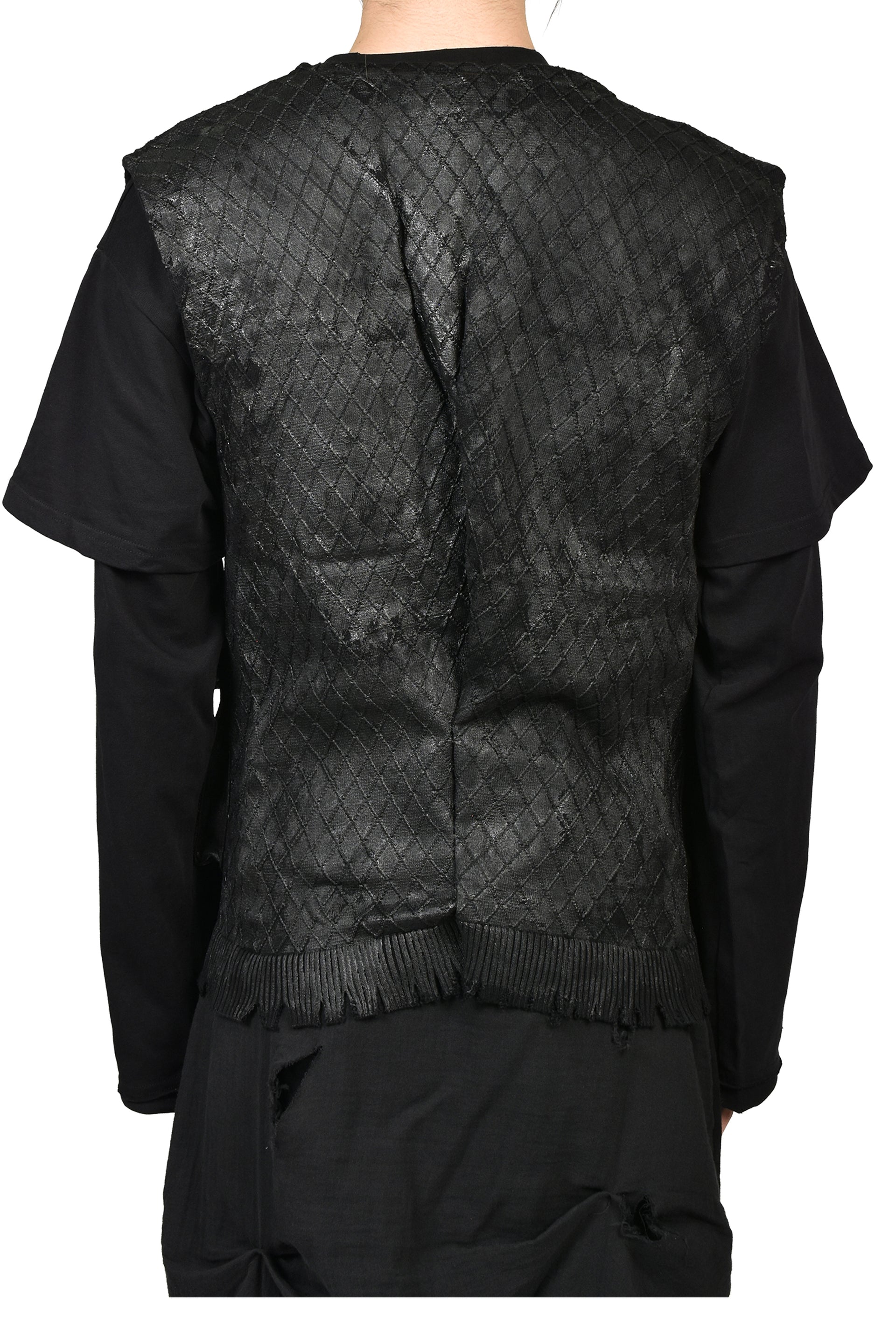 SECURITY KNIT VEST / BLK