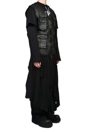 SECURITY KNIT VEST / BLK