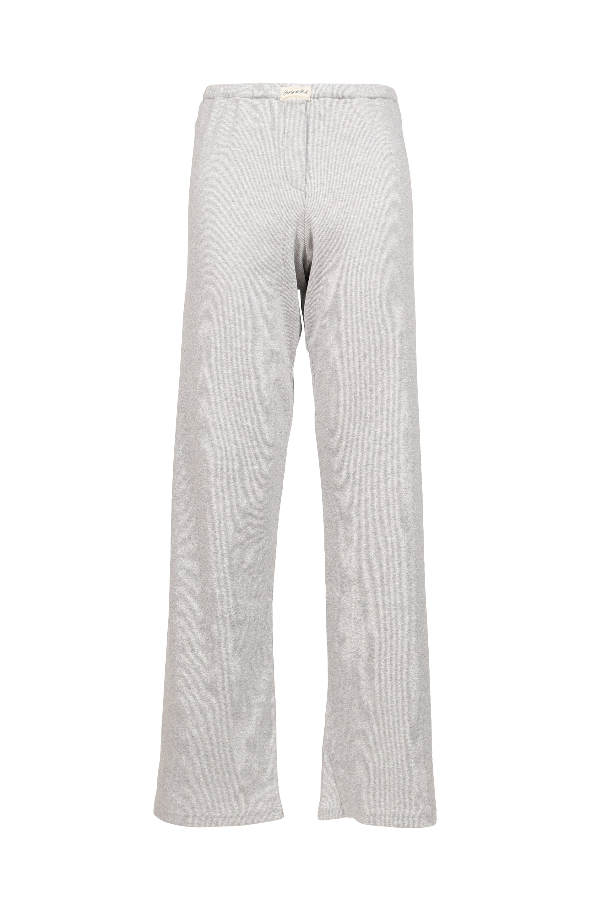 SIGNATURE LOGO RIBBED HOUSE PANT / GRY