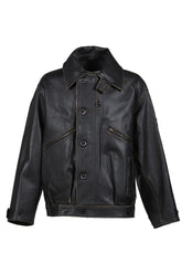 "INCEPTION" LEATHER MK3 JACKET / BLK