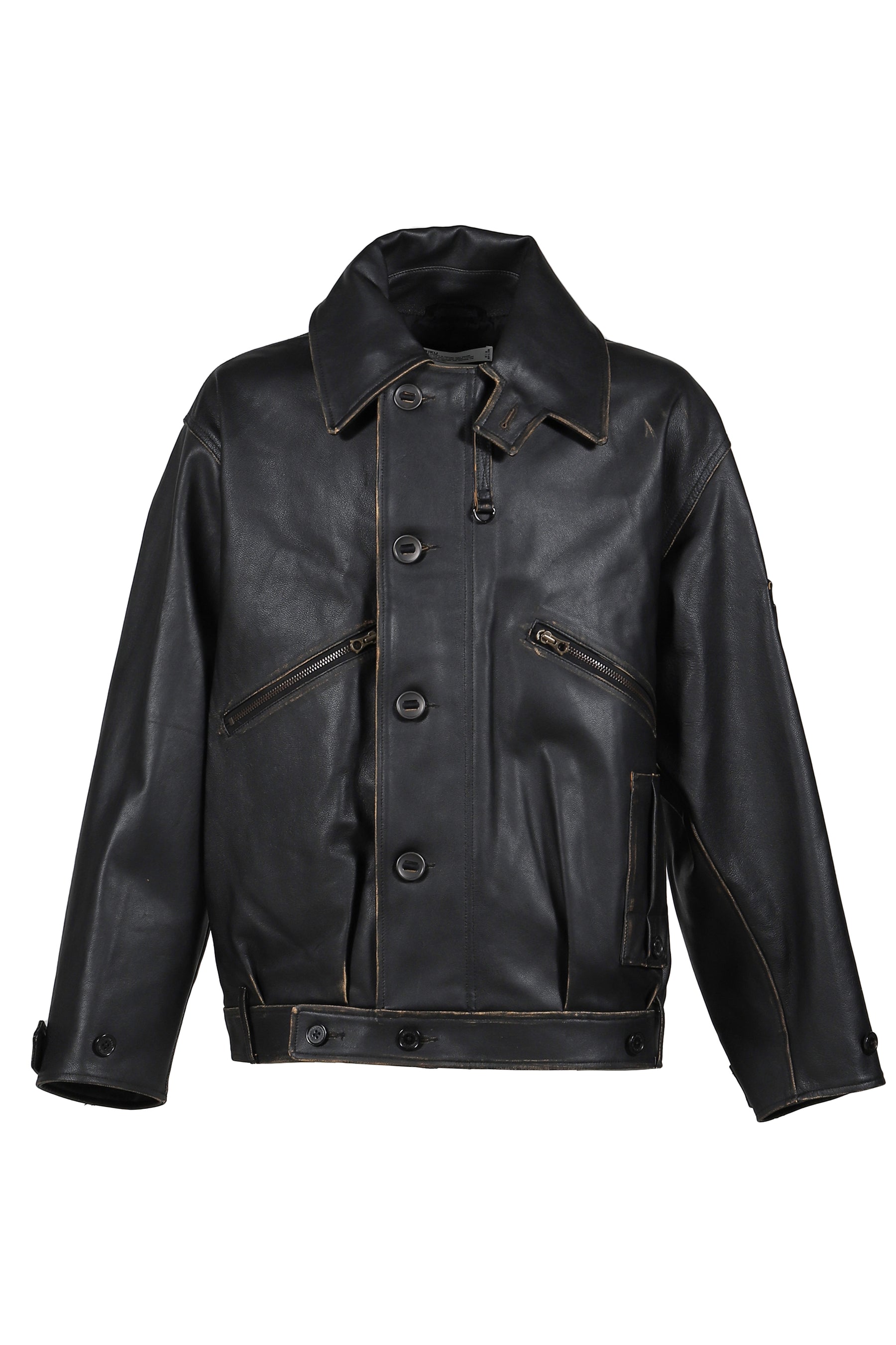 "INCEPTION" LEATHER MK3 JACKET / BLK