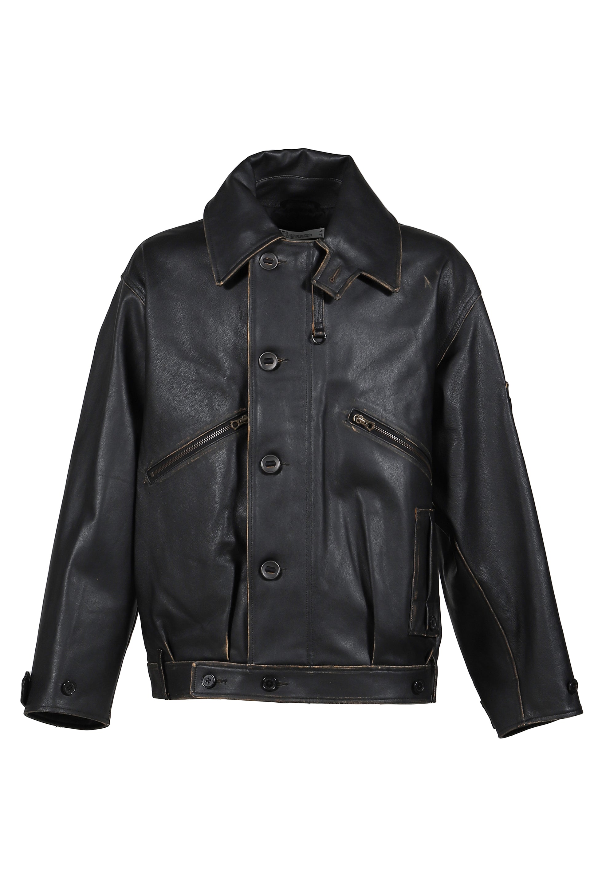 "INCEPTION" LEATHER MK3 JACKET / BLK
