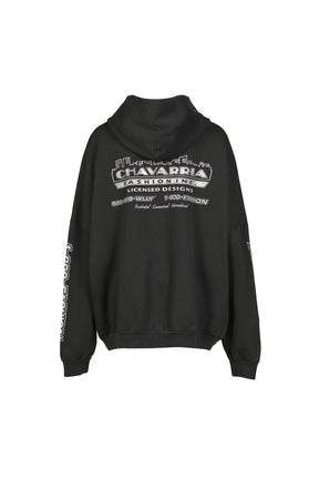 CHAVARRIA LICENSED DESIGNS ZIP HOODIE / PBLK