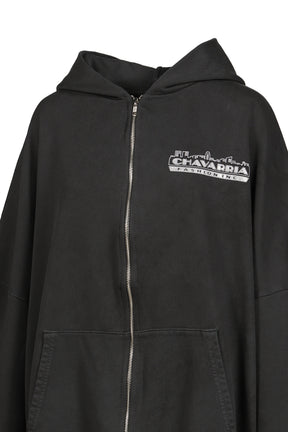 CHAVARRIA LICENSED DESIGNS ZIP HOODIE / PBLK