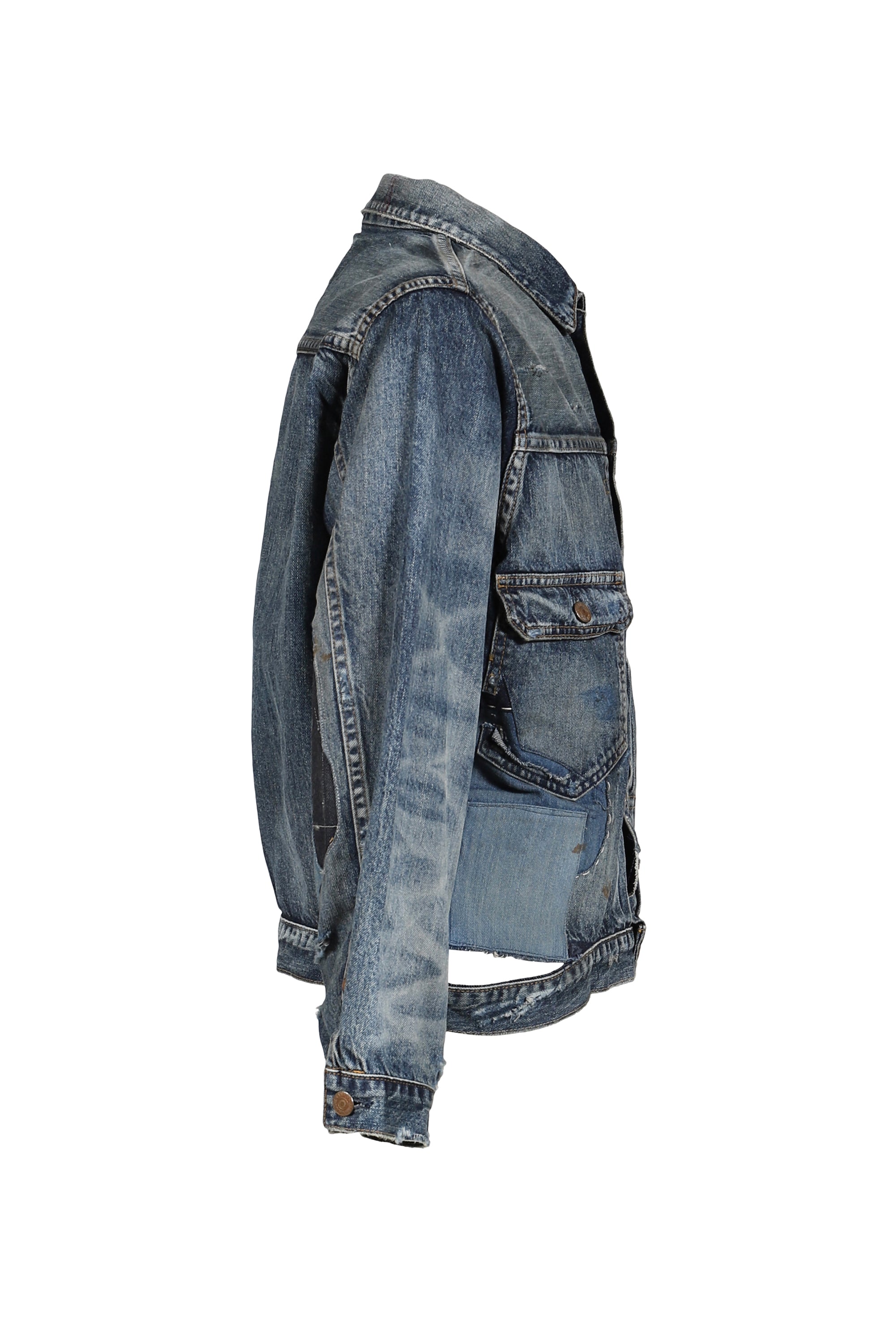 ANACHRONORM ANACHRONORM SS26 REMAKED DOUBLE POCKET DENIM JACKET