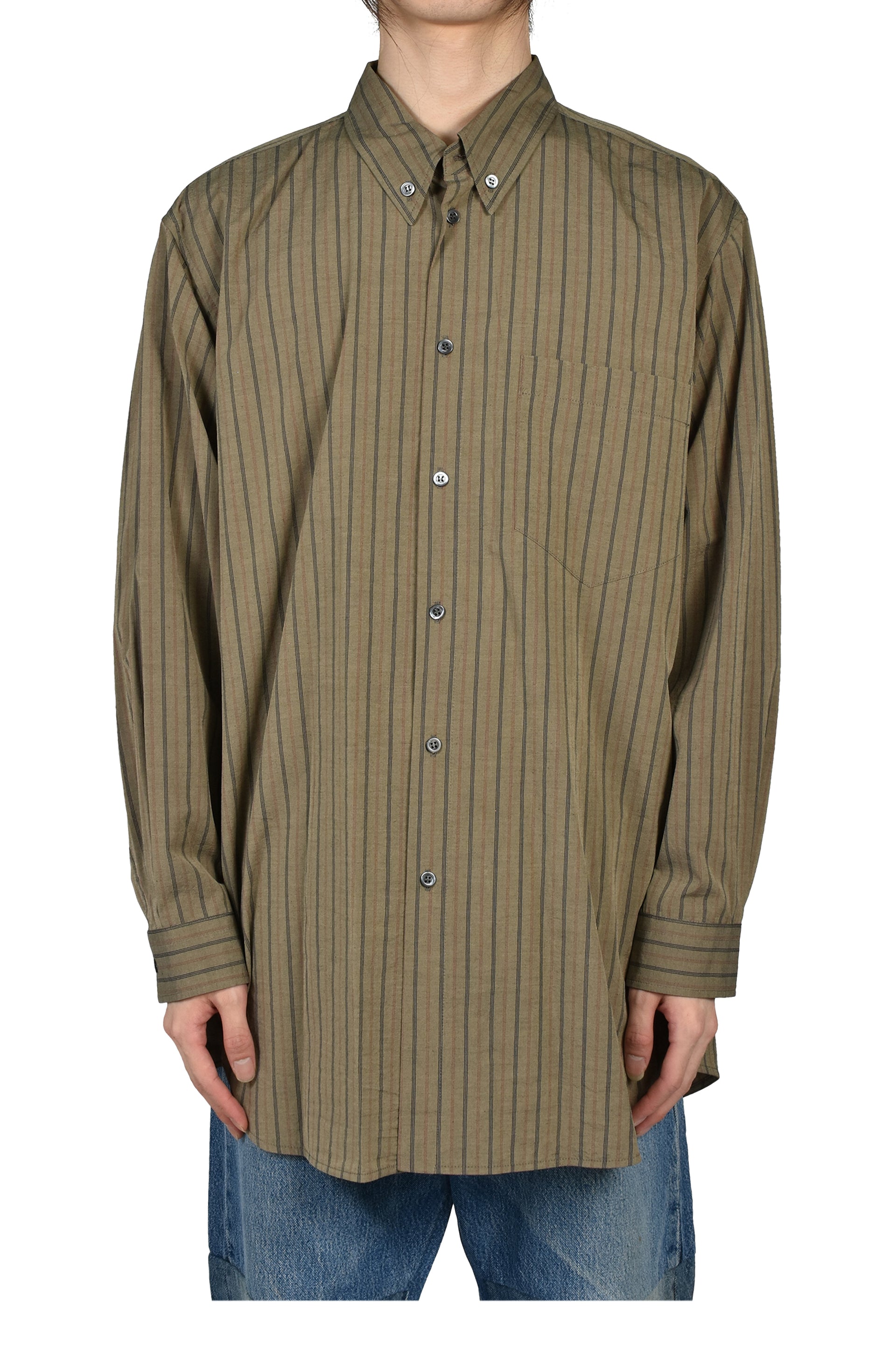 MOLETTO OVERSHIRT / PIN STRIPE MUD