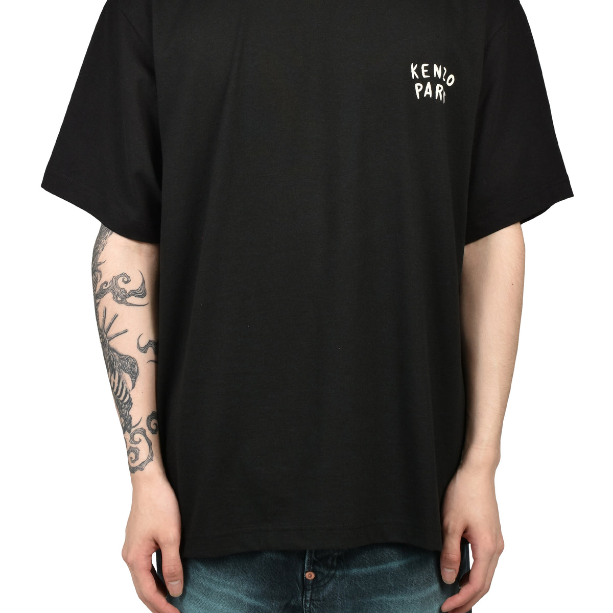 KENZO ケンゾー SS26 GOTS KENZO BOKE HEART OVERSIZE T-SHIRT / BLK