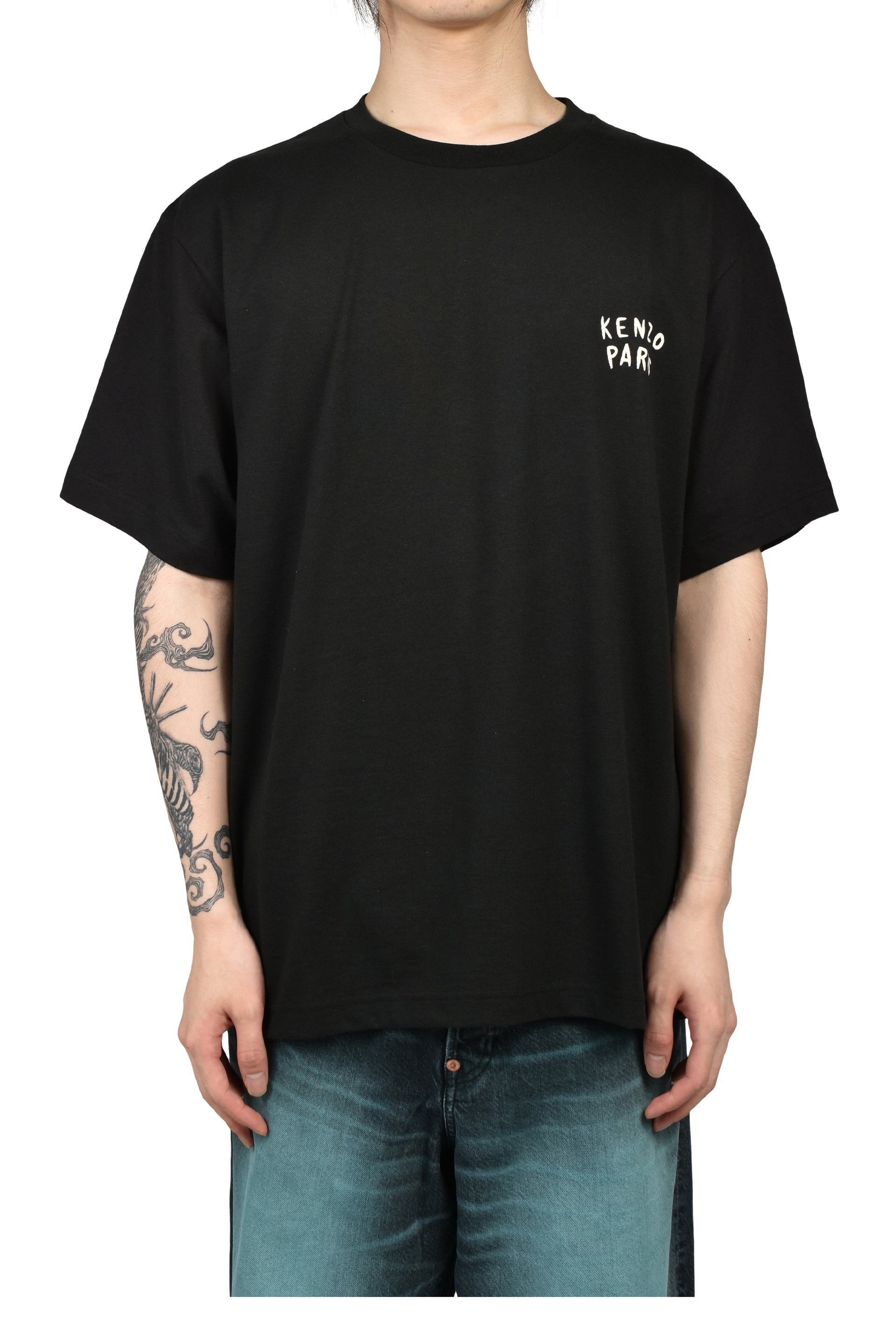 GOTS KENZO BOKE HEART OVERSIZE T-SHIRT / BLK