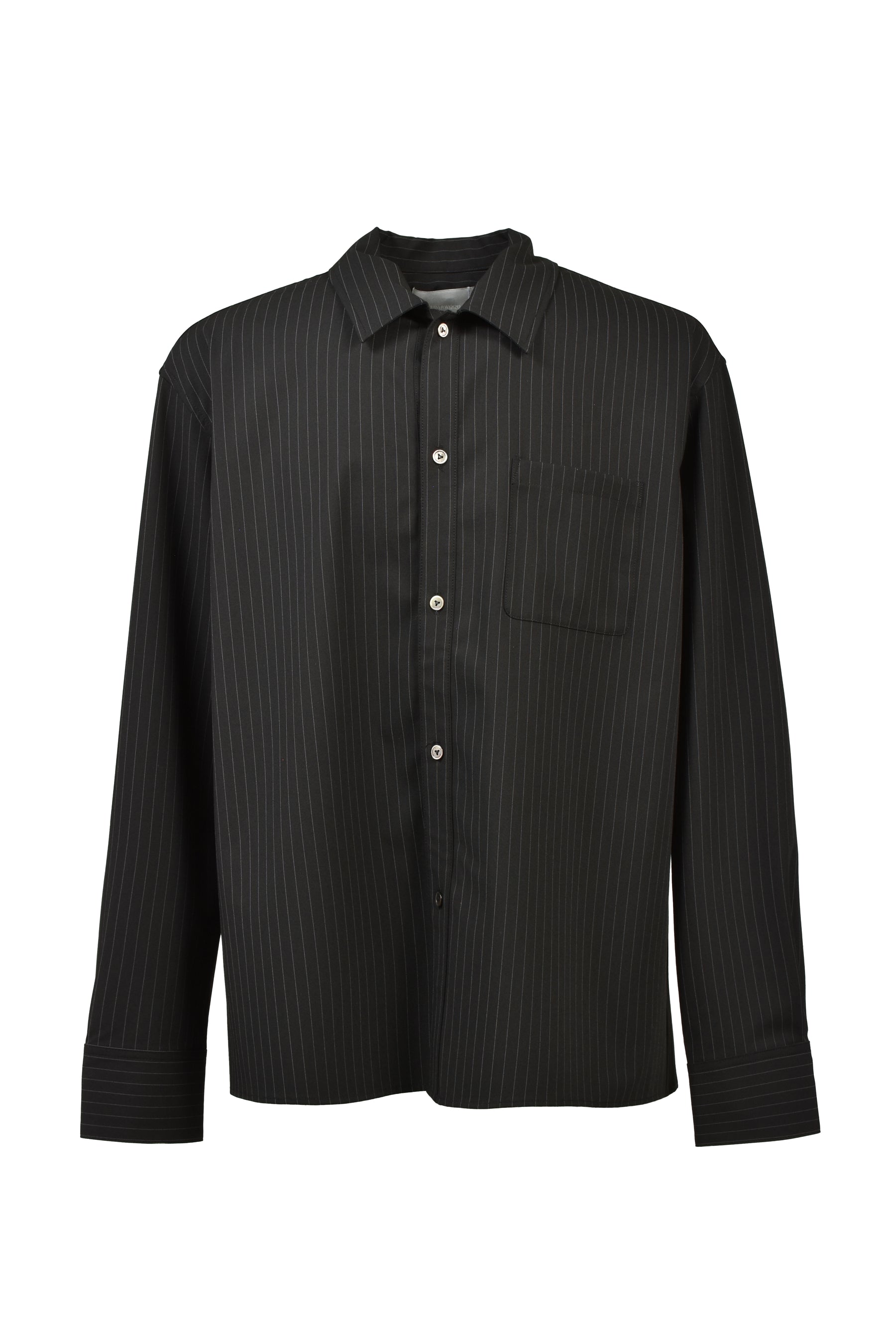 DINNER SHIRT PINSTRIPE / BLK