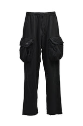 COTTON DRY SWEAT GASMASK CARGO / BLK