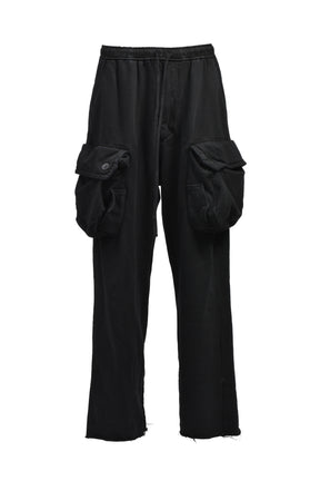 COTTON DRY SWEAT GASMASK CARGO / BLK