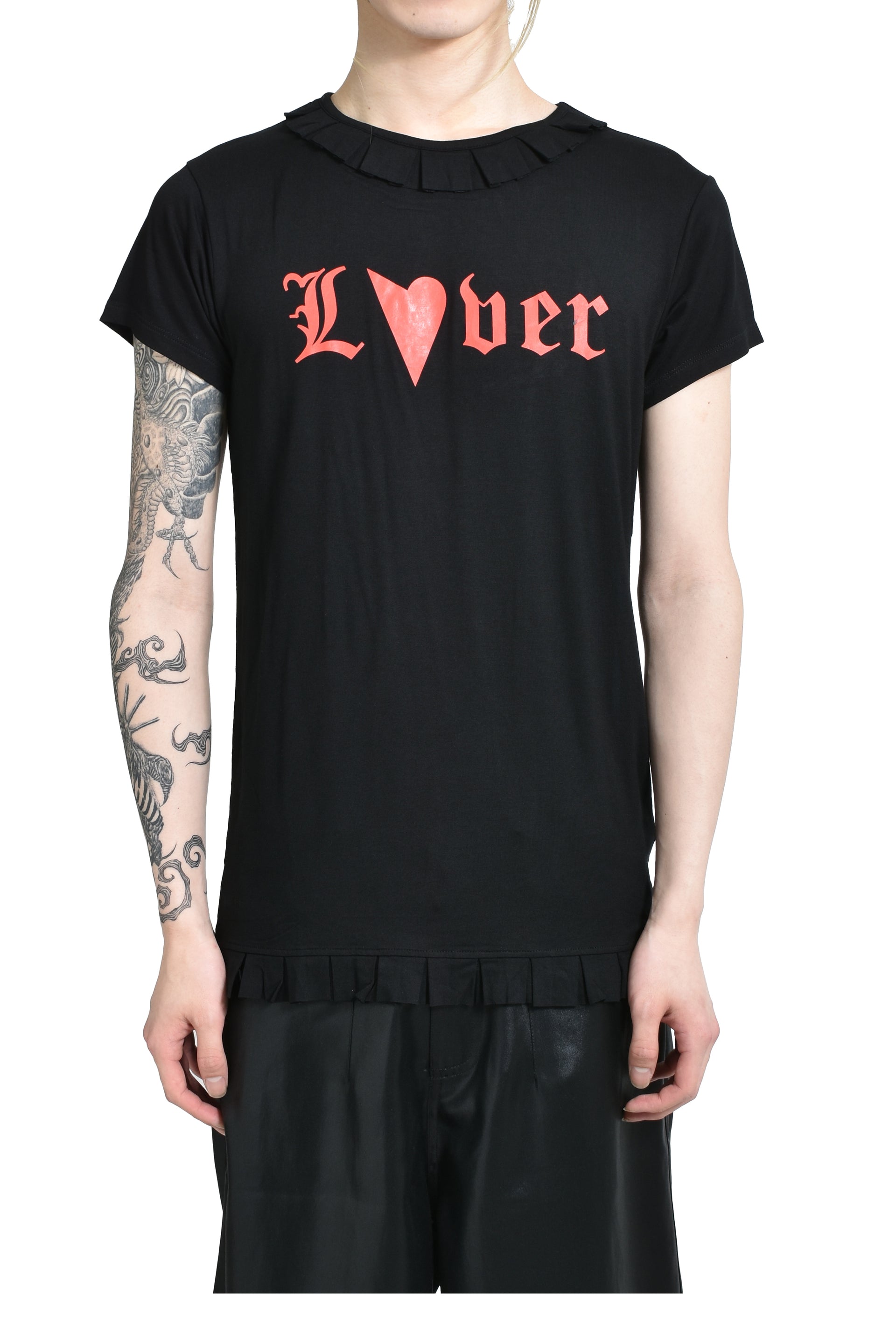 VAIN RUFFLE T-SHIRT / BLK