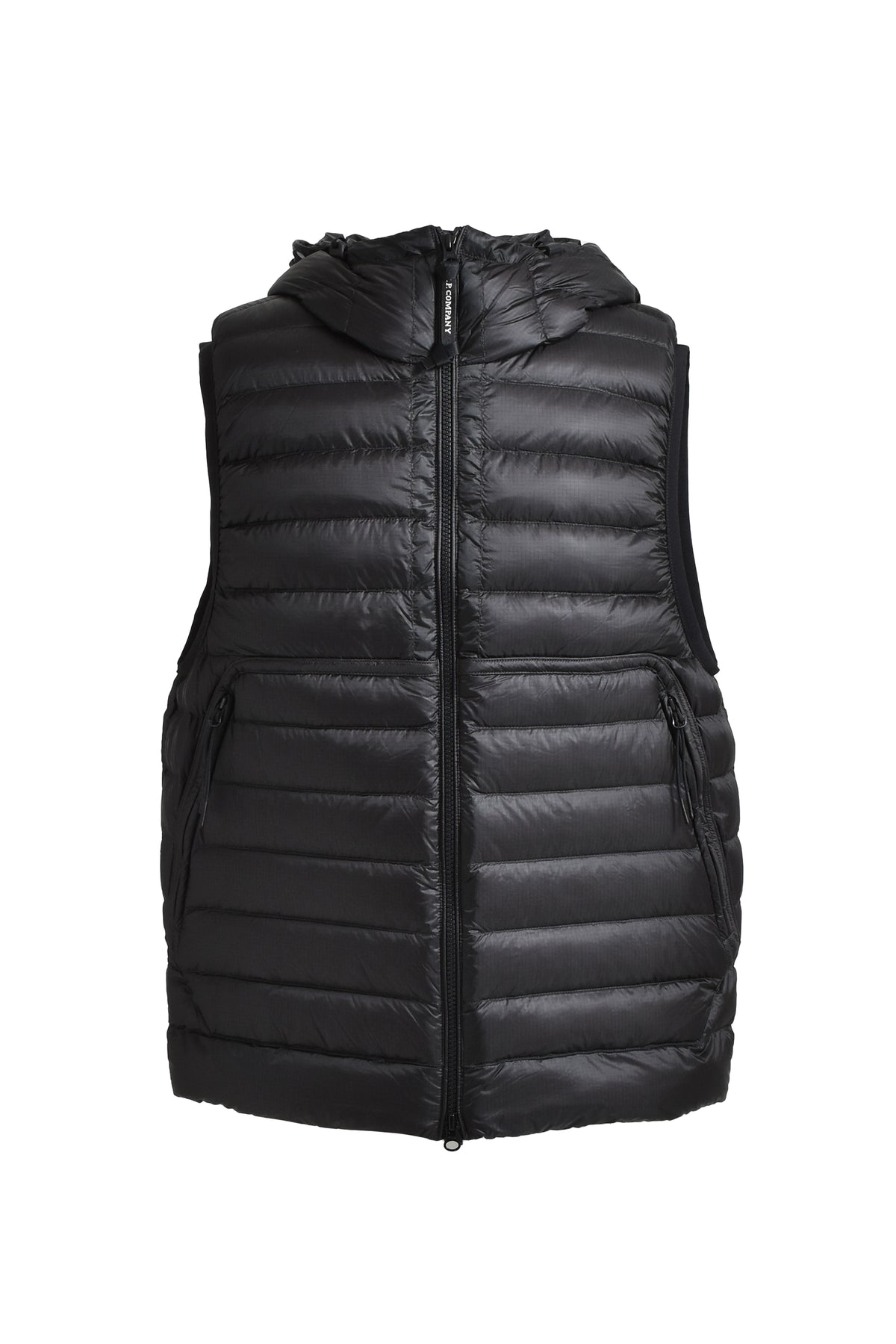 D.D. SHELL GOGGLE DOWN VEST / BLK 999