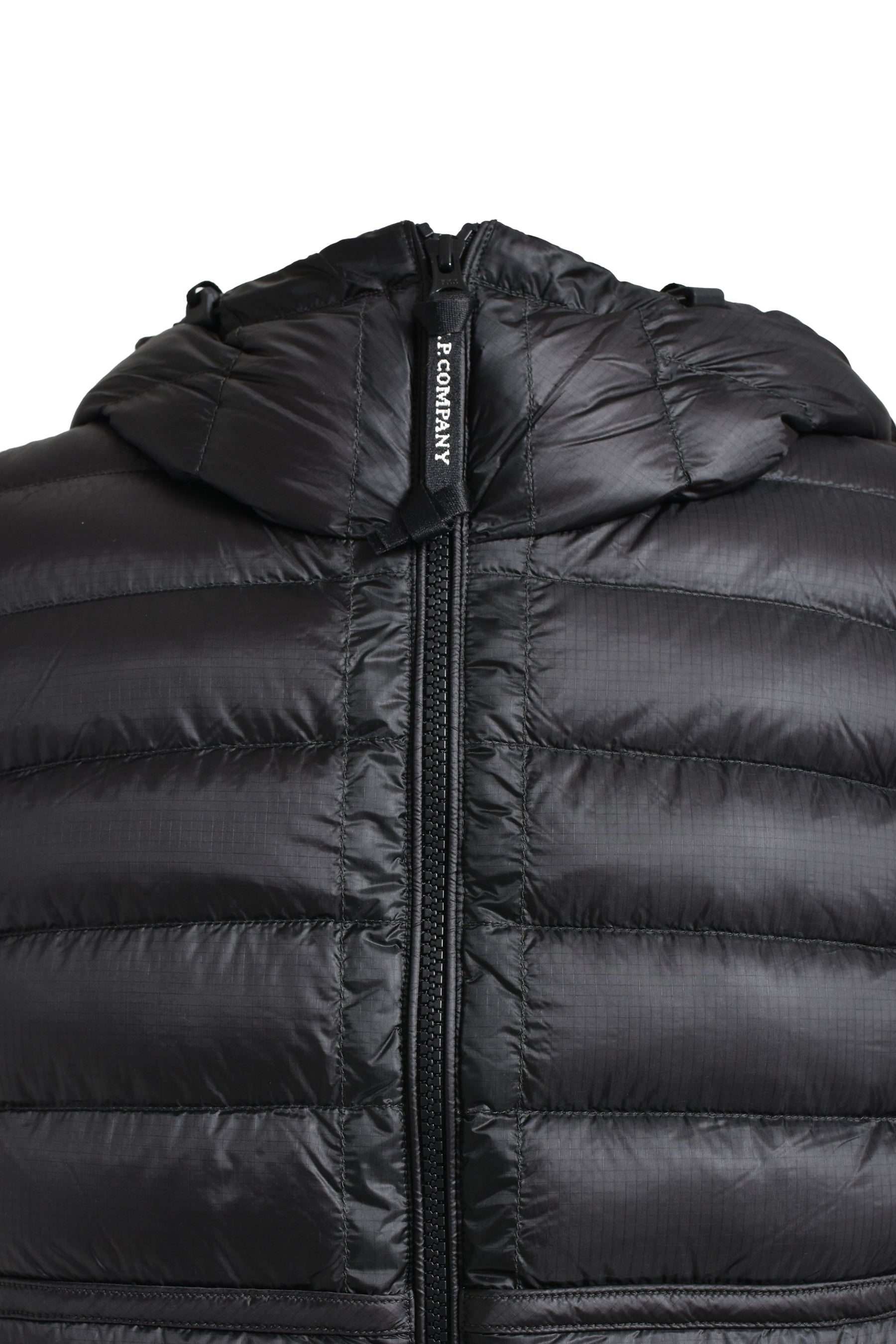 D.D. SHELL GOGGLE DOWN VEST / BLK 999