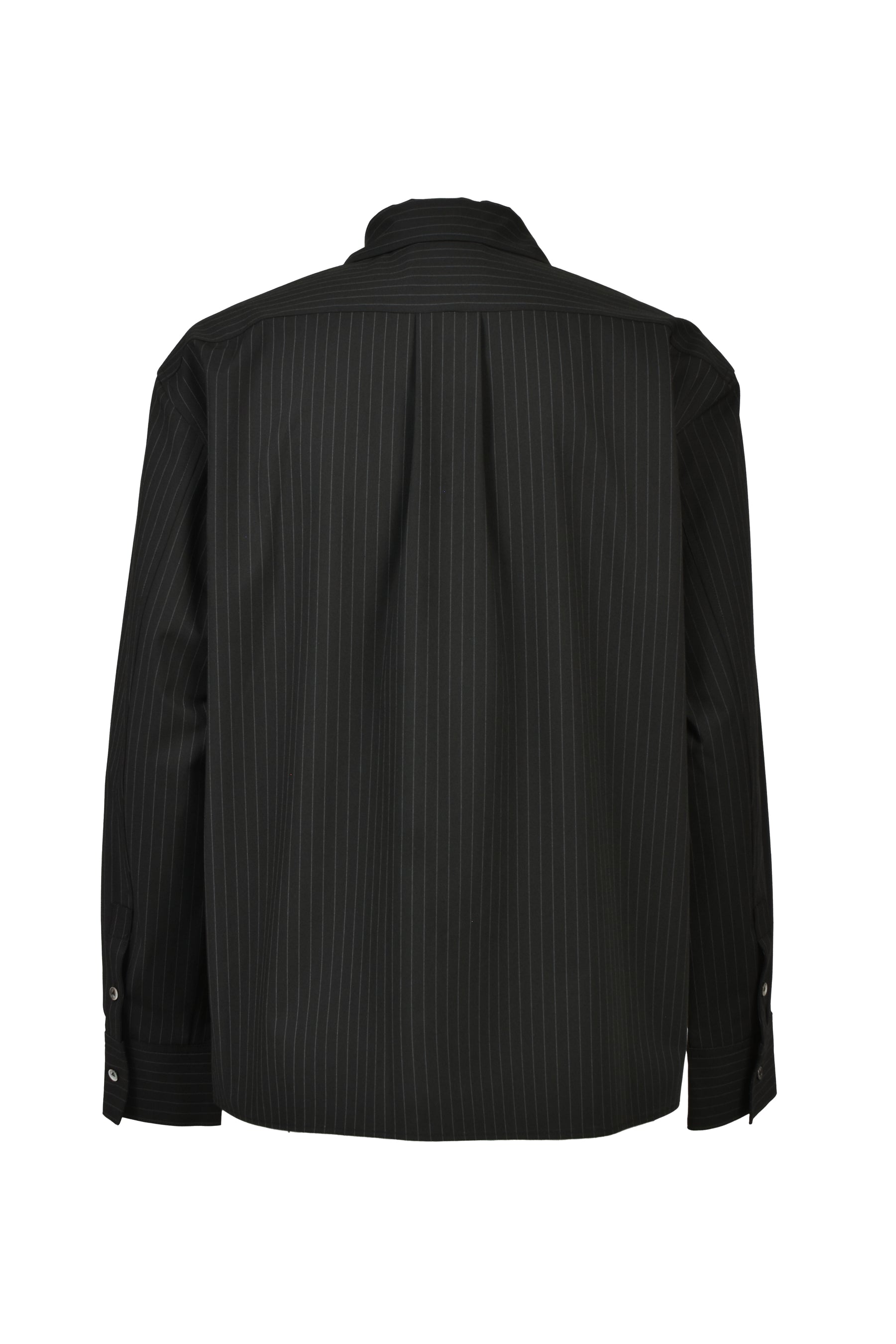 DINNER SHIRT PINSTRIPE / BLK