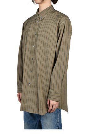 MOLETTO OVERSHIRT / PIN STRIPE FANGO
