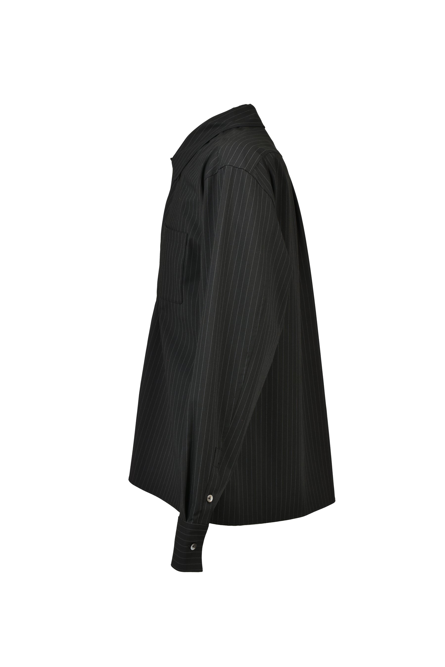 DINNER SHIRT PINSTRIPE / BLK