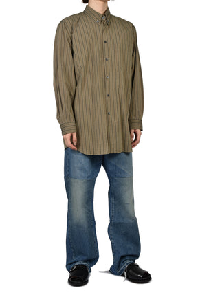 MOLETTO OVERSHIRT / PIN STRIPE FANGO