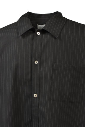 DINNER SHIRT PINSTRIPE / BLK