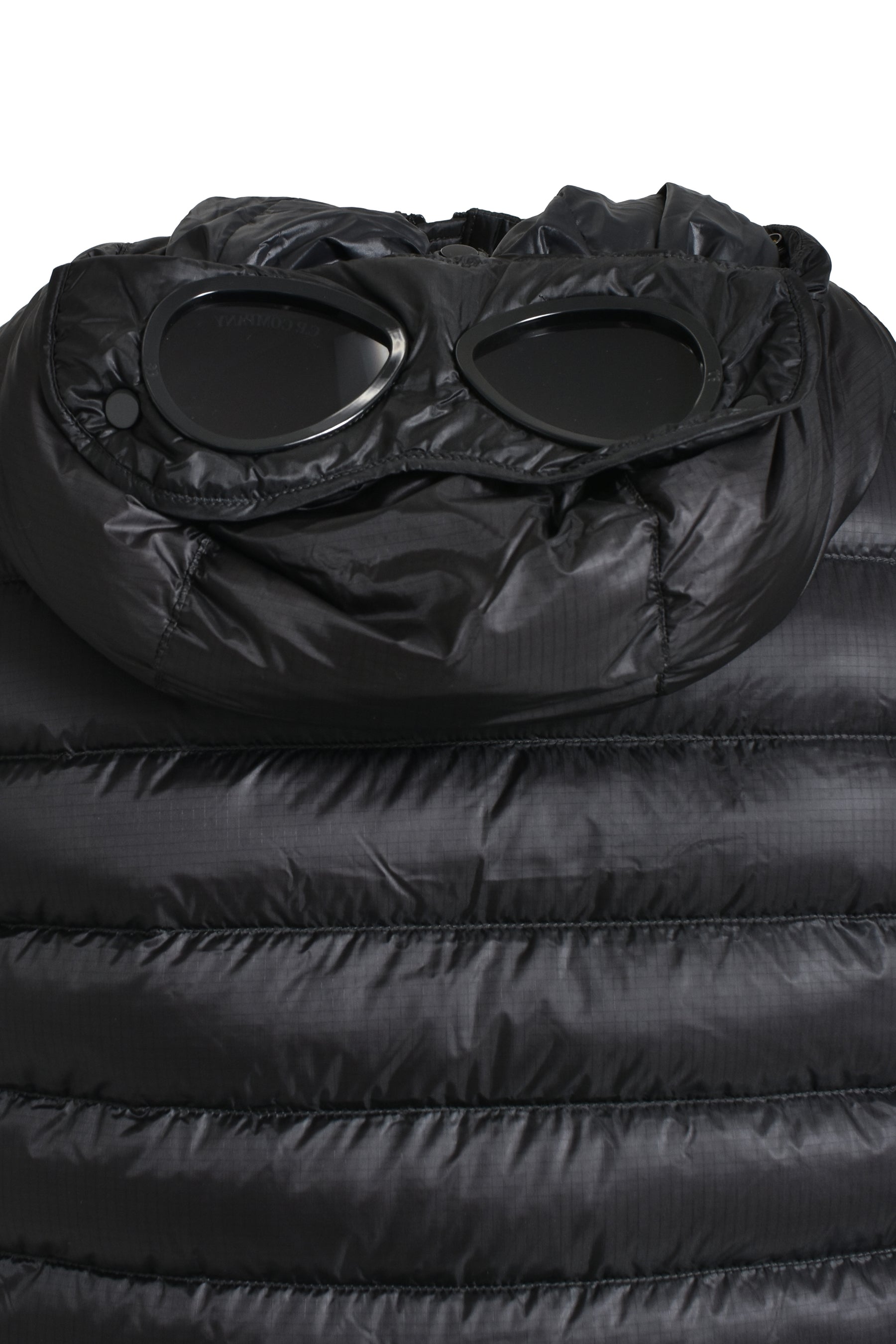 D.D. SHELL GOGGLE DOWN VEST / BLK 999