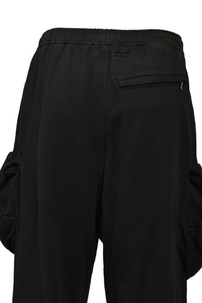 COTTON DRY SWEAT GASMASK CARGO / BLK