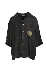 SMILE SHIRT UNISEX / WASHED BLK